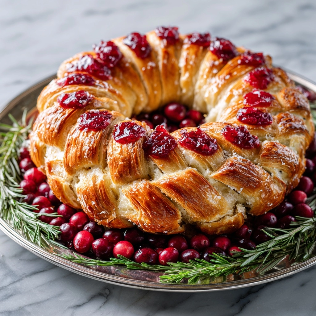 Turkey and Cranberry Wreath Recipe - Recipe Image