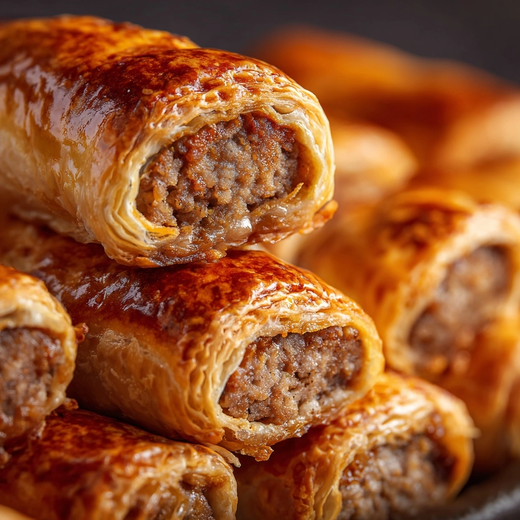 French Onion Sausage Rolls Recipe - Recipe Image
