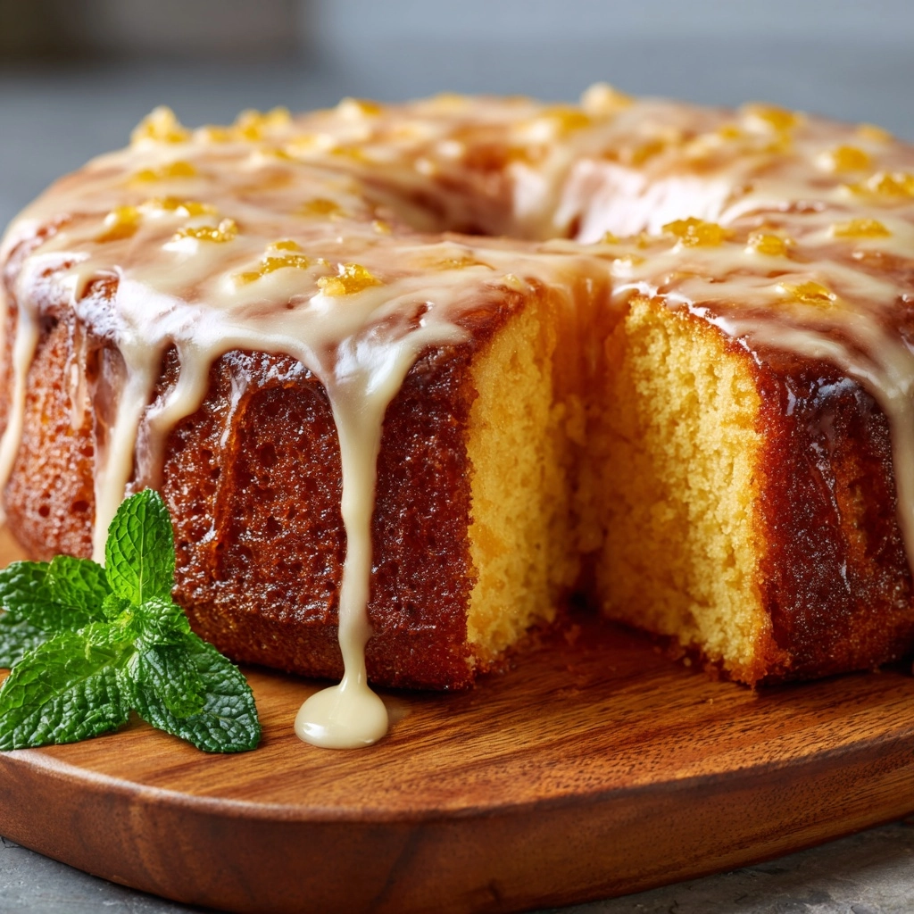 Carrot Pound Cake with Cream Cheese Glaze Recipe - Recipe Image