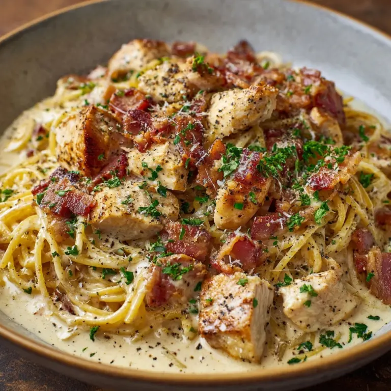Crave-Worthy Creamy Chicken Carbonara Recipe