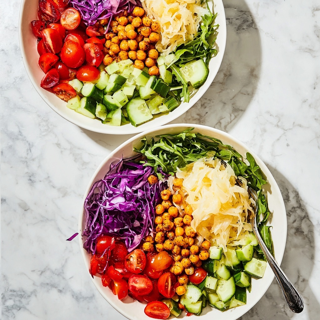 Chickpea Power Bowl with Crispy Spiced Chickpeas and Fresh Veggies Recipe - Recipe Image