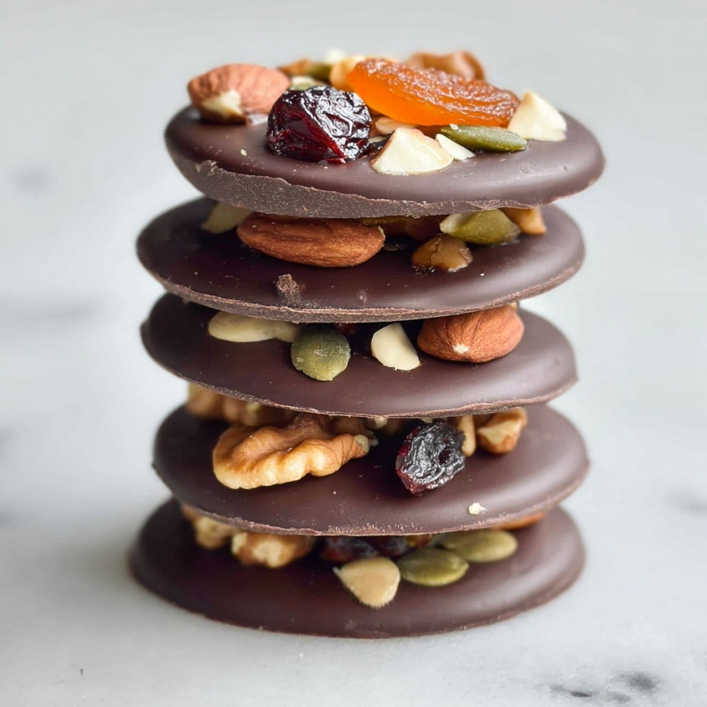 Fruit and Nut Dark Chocolate Bites Recipe - Recipe Image