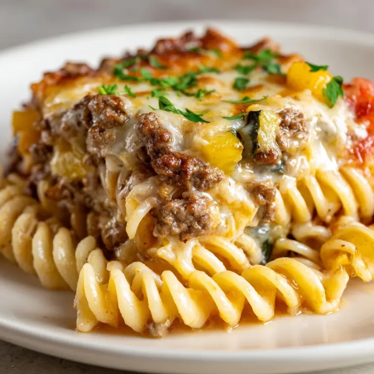 Crockpot Philly Cheesesteak Pasta Casserole Recipe
