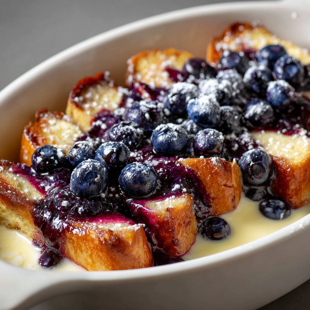 Blueberry Cream Cheese French Toast Casserole Recipe - Recipe Image
