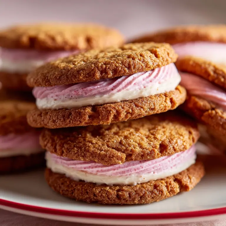 Lemon Strawberry Cheesecake Sandwich Cookies Recipe