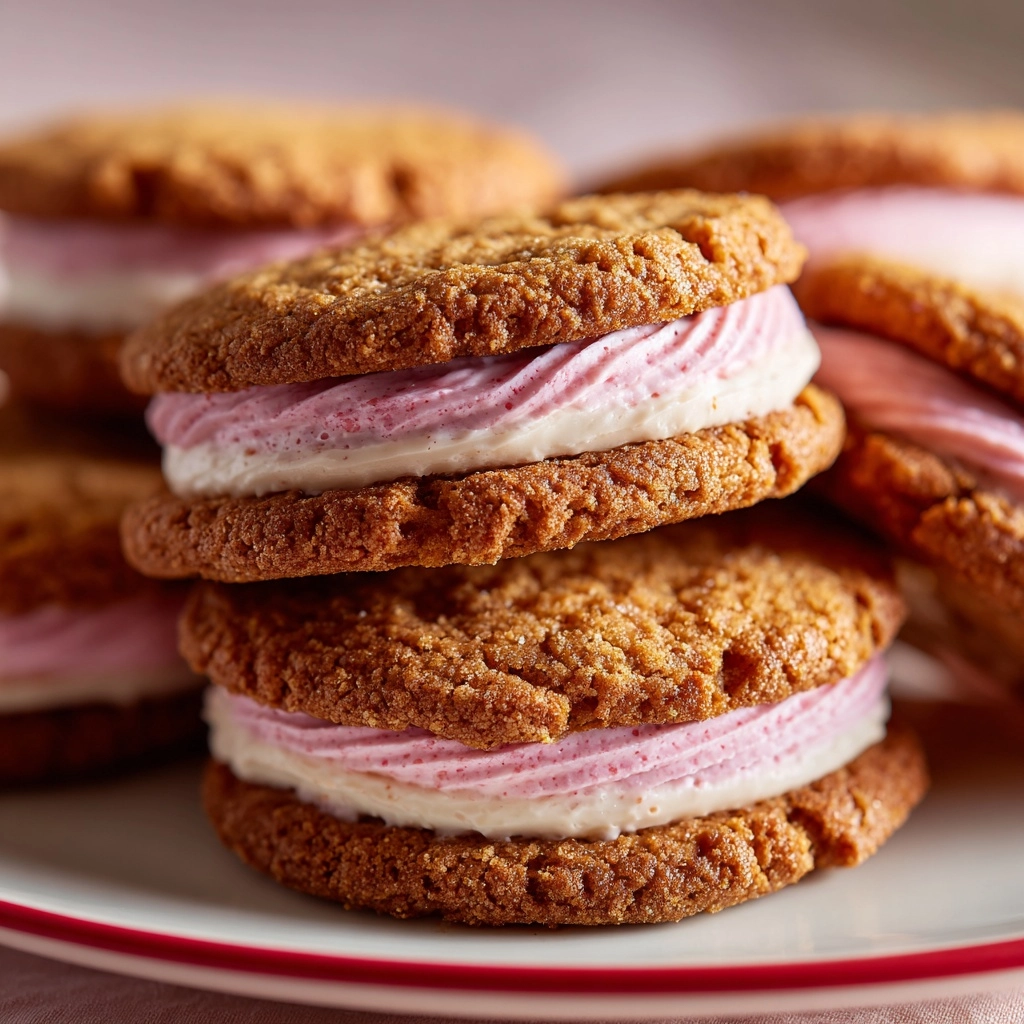 Lemon Strawberry Cheesecake Sandwich Cookies Recipe - Recipe Image