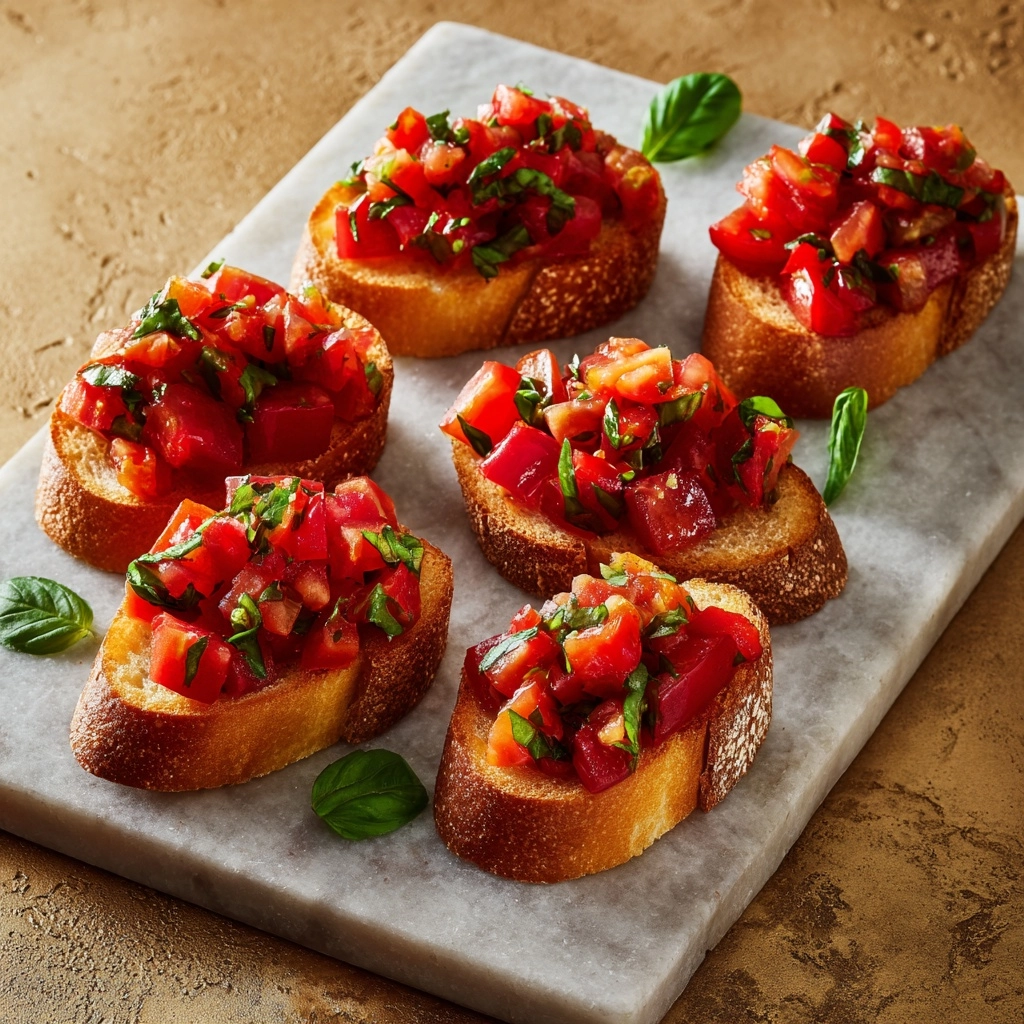 Tomato Jam Bruschetta Recipe - Recipe Image