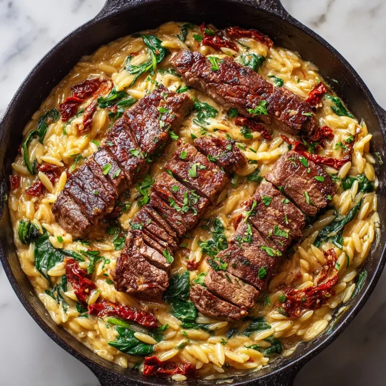 Flank Steak with Creamy Orzo: A Delicious and Easy Weeknight Meal Recipe