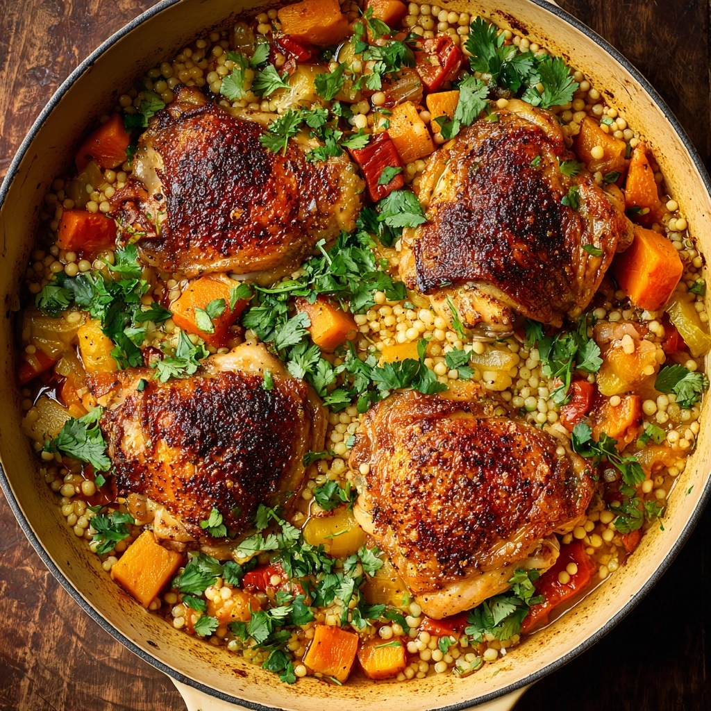 Chicken Thighs With Spiced Couscous and Carrots: An Incredible Ultimate Recipe - Recipe Image