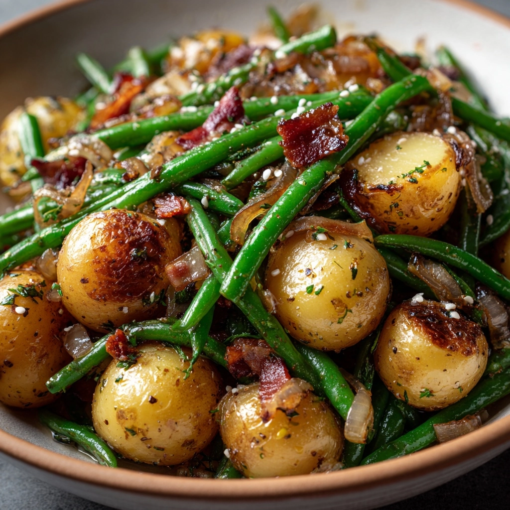 Potato and Green Bean Skillet Recipe - Recipe Image