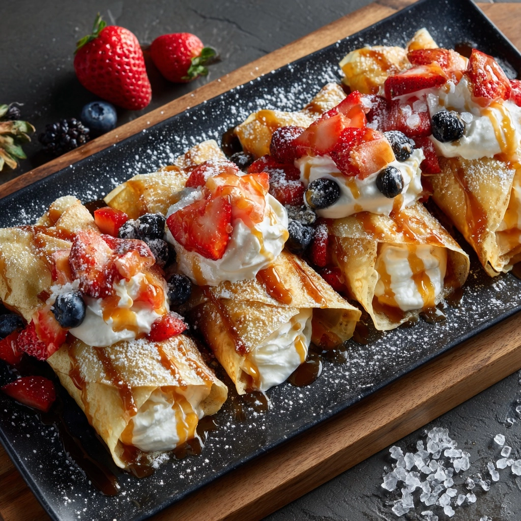 Sweet Pancake Tacos with Fruit and Chocolate Chips Recipe - Recipe Image