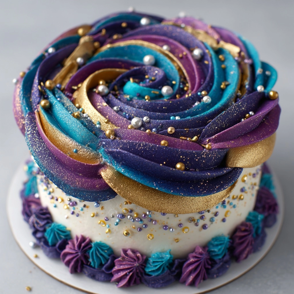 Galaxy Cake Roll Recipe - Recipe Image