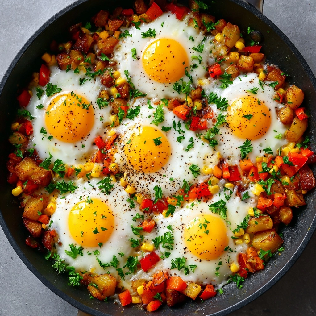 Simple Loaded Breakfast Skillet Recipe - Recipe Image