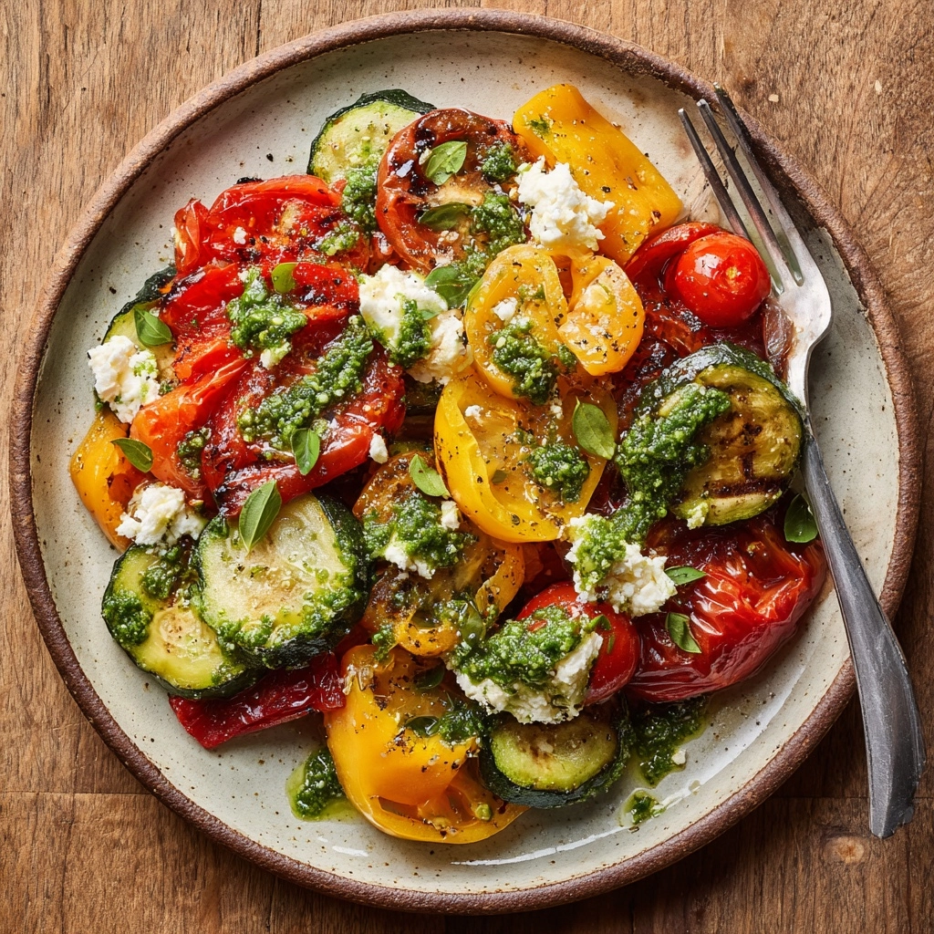 Summer Roasted Vegetable Salad Recipe - Recipe Image