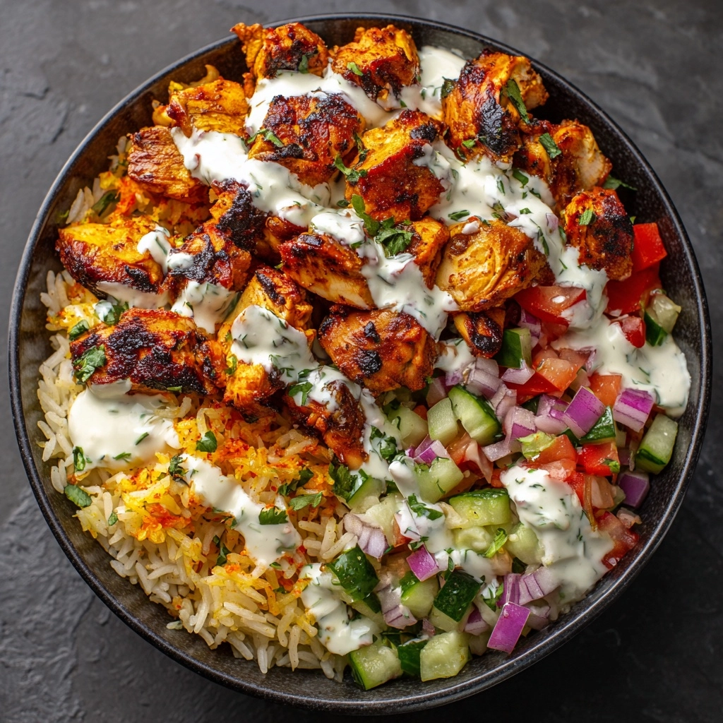 Chicken Shawarma Crispy Rice Salad Recipe - Recipe Image