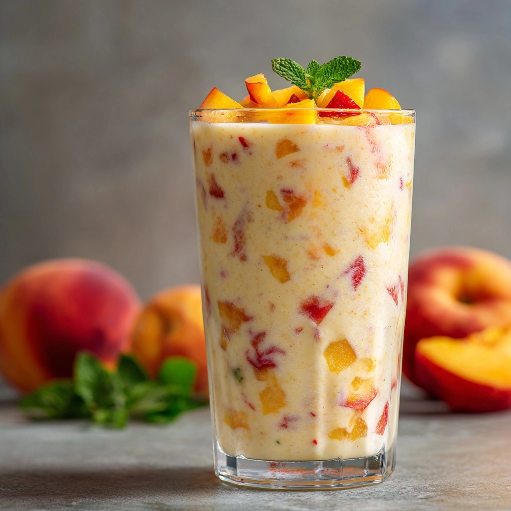 Iced Peach Colada Recipe - Recipe Image