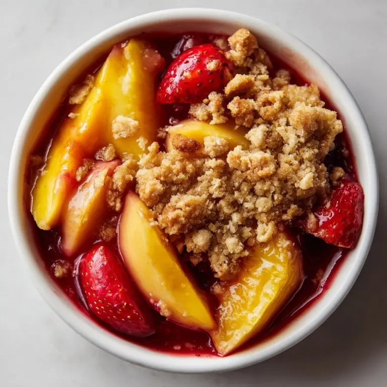 Strawberry Peach Crisp Recipe