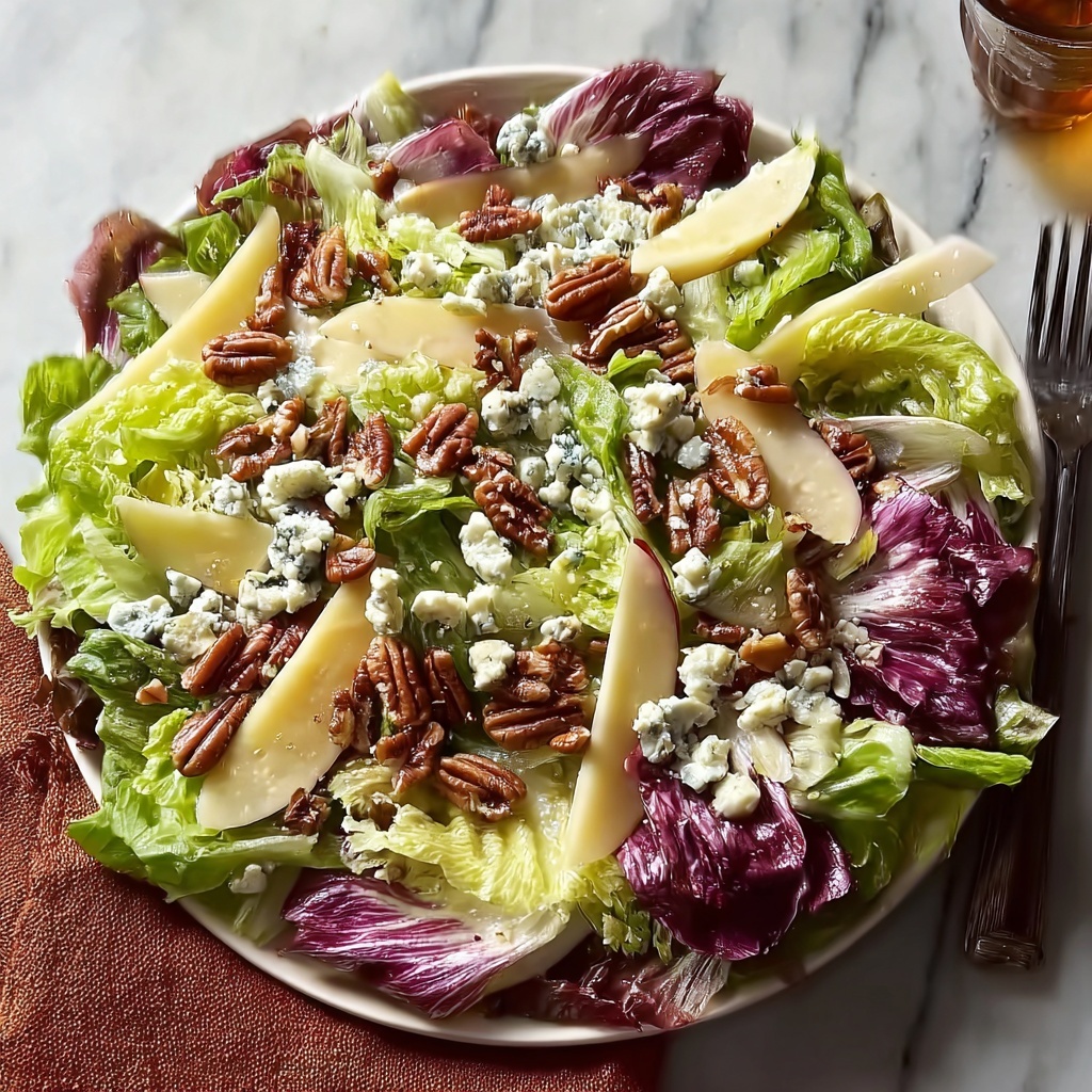 Blue Cheese, Walnut, and Chicory Salad Recipe - Recipe Image