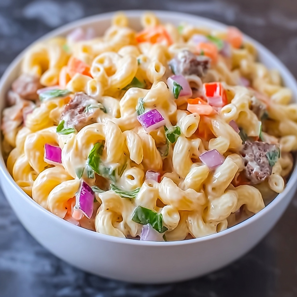 Cheeseburger Pasta Salad Recipe - Recipe Image
