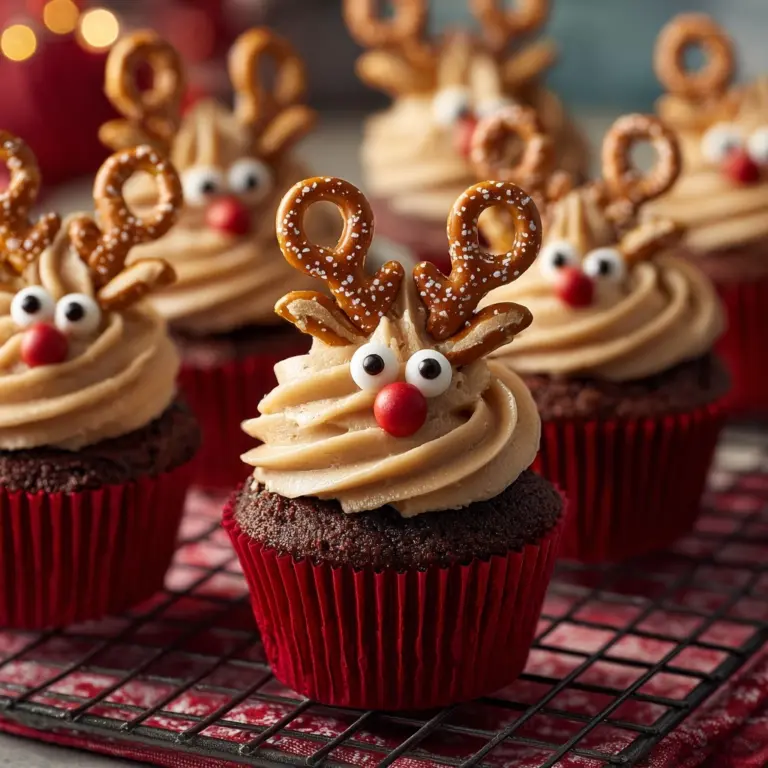 Easy Reindeer Cupcakes Recipe