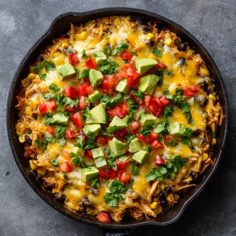 Cheesy Chicken Burrito Skillet Recipe