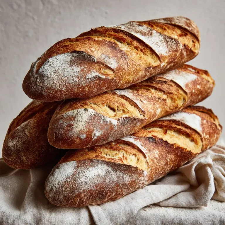 Classic Crusty French Baguettes Recipe
