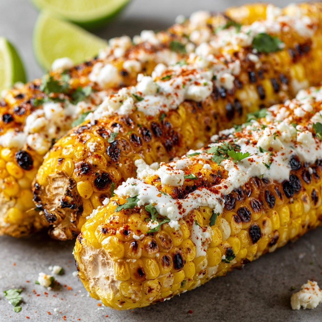 Elote Mexican Grilled Corn Recipe - Recipe Image