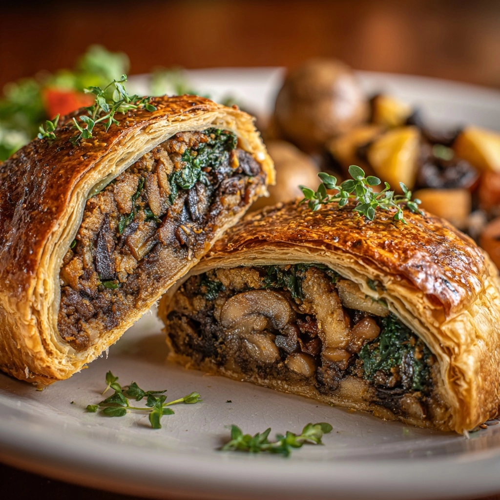 Vegan BBQ Beef Wellington Recipe - Recipe Image