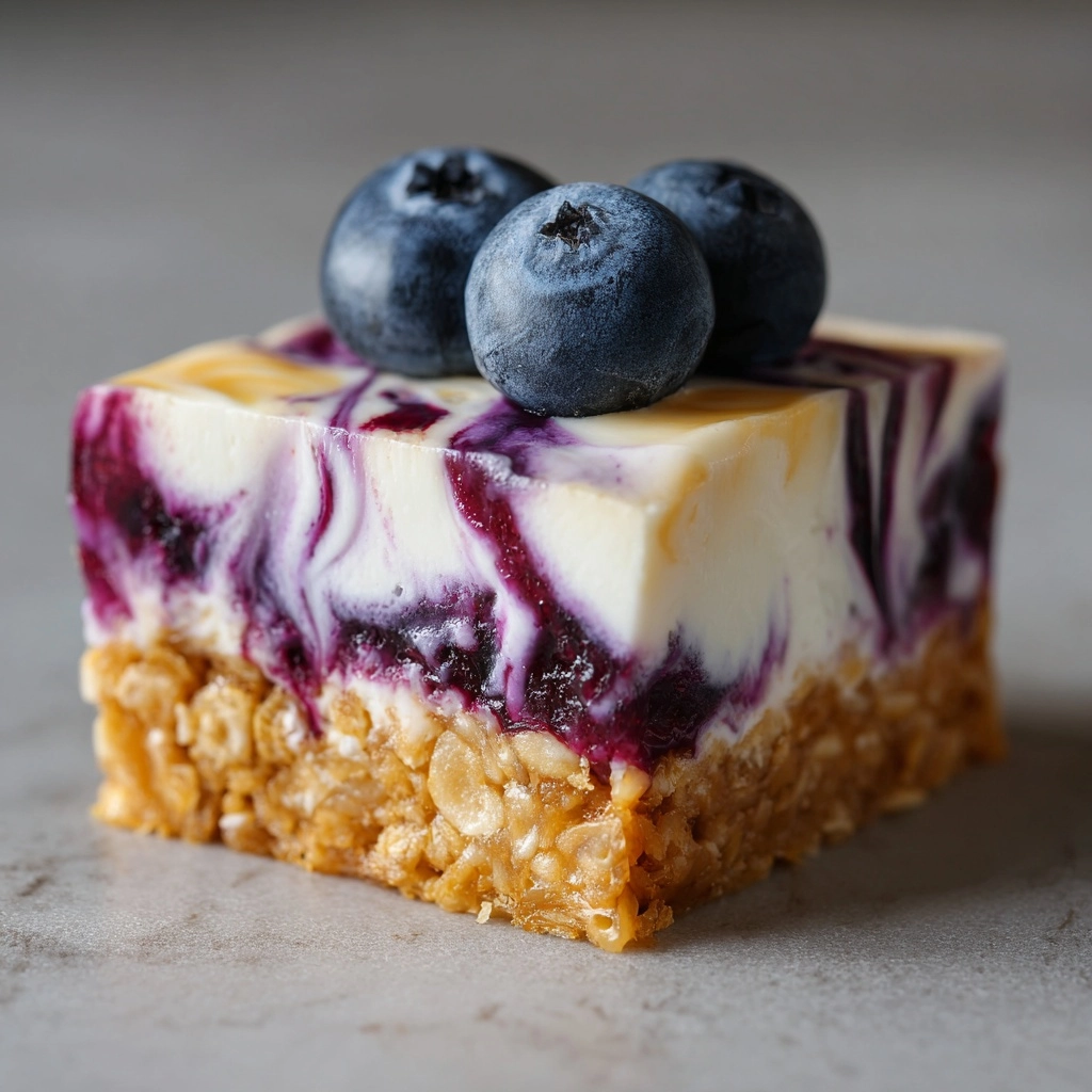 Blueberry Swirl Rice Krispies Treats Recipe - Recipe Image