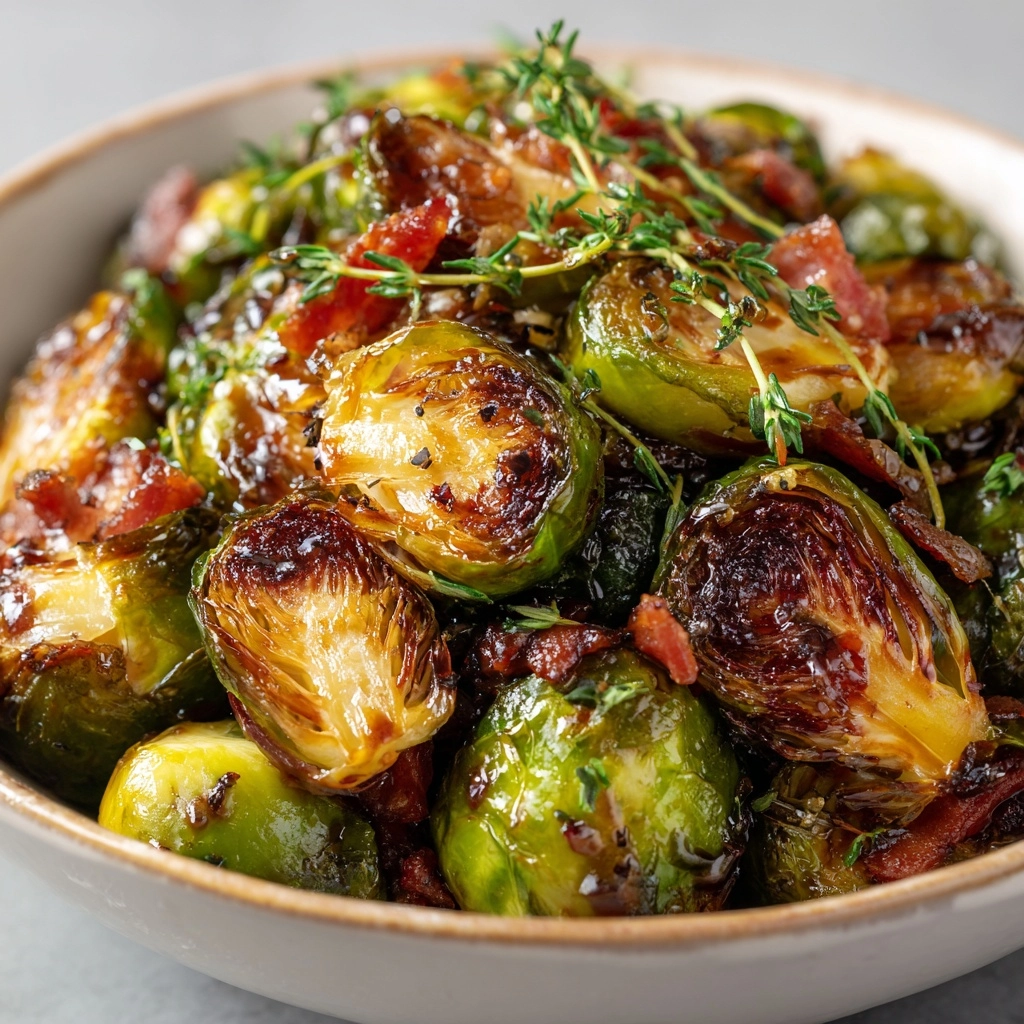 Honey Balsamic Brussels Sprouts: A Deliciously Sweet and Savory Side Dish Recipe - Recipe Image