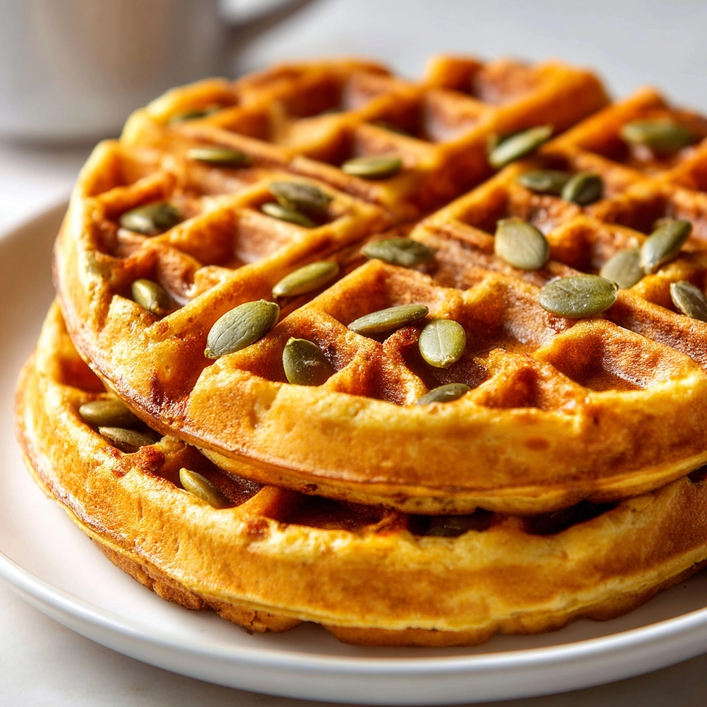 Pumpkin Waffles Recipe - Recipe Image