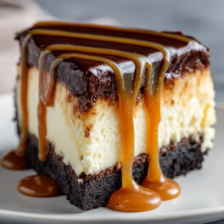 Caramel Brownie Cheesecake Recipe