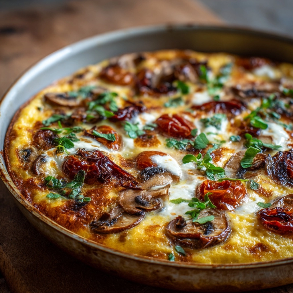 Mushroom Frittata Recipe - Recipe Image