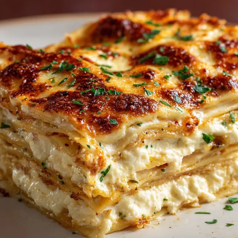 Garlic Butter Shrimp Scampi Lasagna Recipe