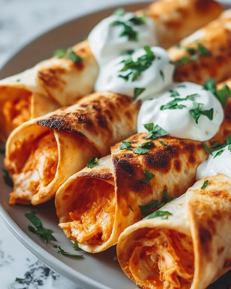 Jalapeño Cream Cheese Buffalo Chicken Taquitos Recipe