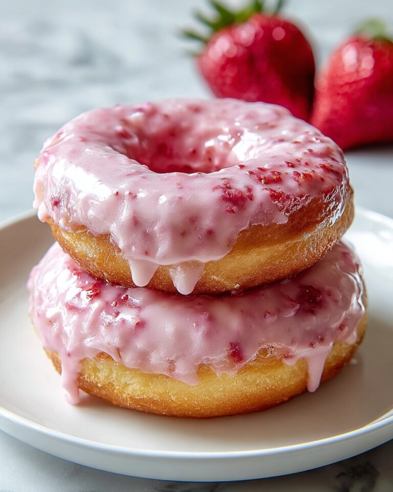 Strawberry Cake Donuts Recipe