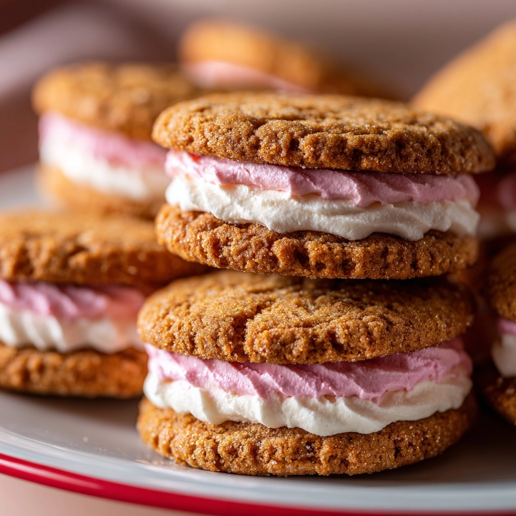 Lemon Strawberry Cheesecake Sandwich Cookies Recipe - Recipe Image