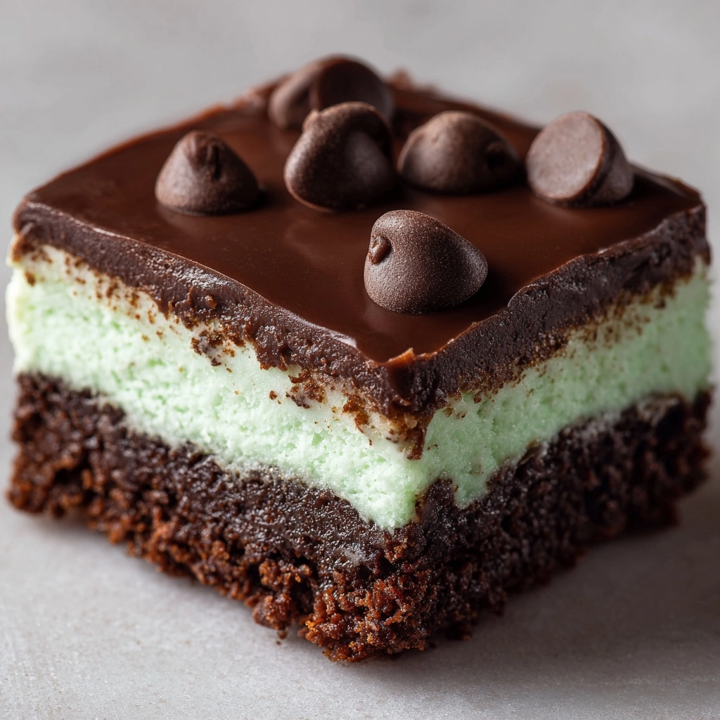 Mint Chocolate Cookie Bars Recipe - Recipe Image