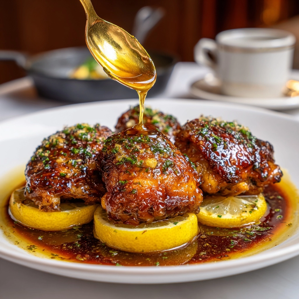 Honey Garlic Lemon Pepper Chicken Thighs Recipe - Recipe Image