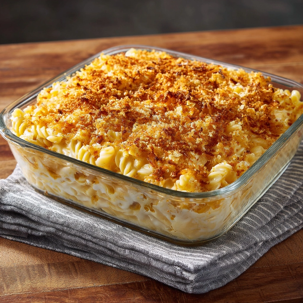 Southern Macaroni and Cheese Casserole Recipe - Recipe Image