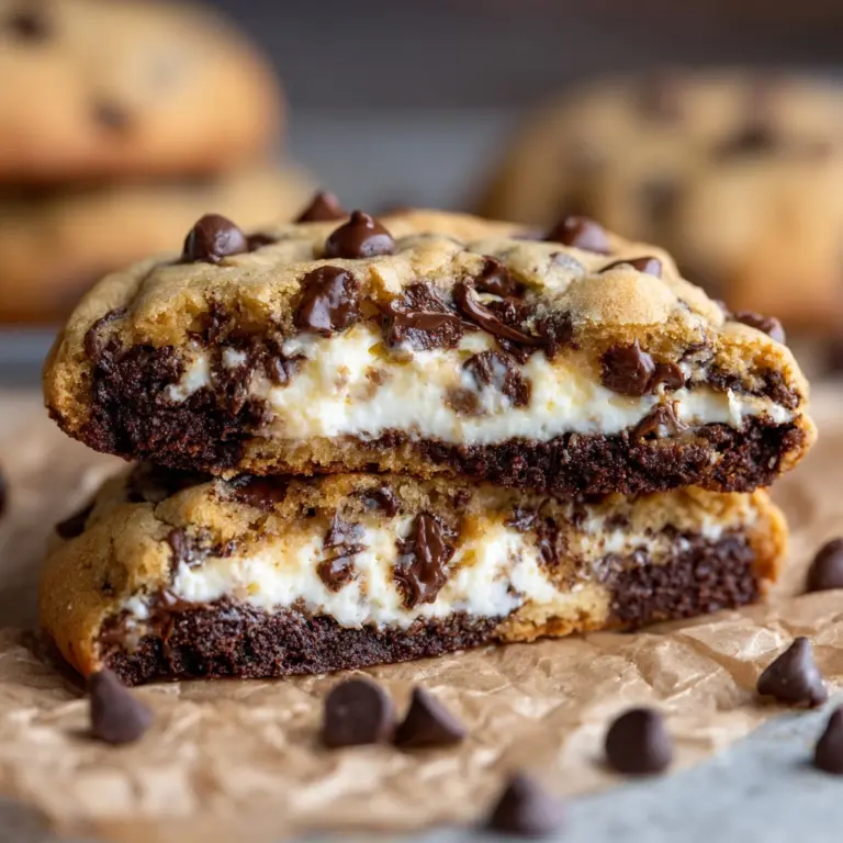 Cheesecake Stuffed Chocolate Chip Cookies Recipe