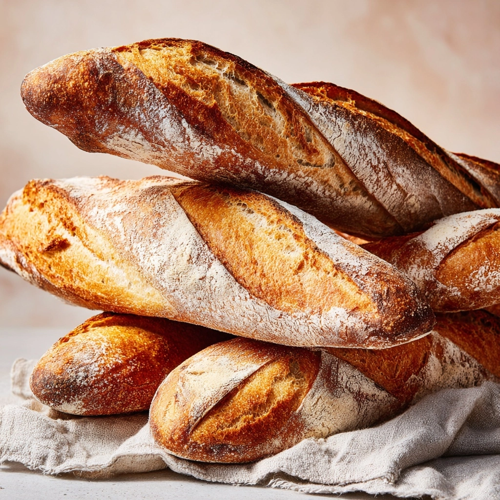 Classic Crusty French Baguettes Recipe - Recipe Image