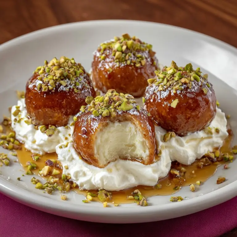 Stuffed Gulab Jamuns with Cream and Pistachio Filling Recipe
