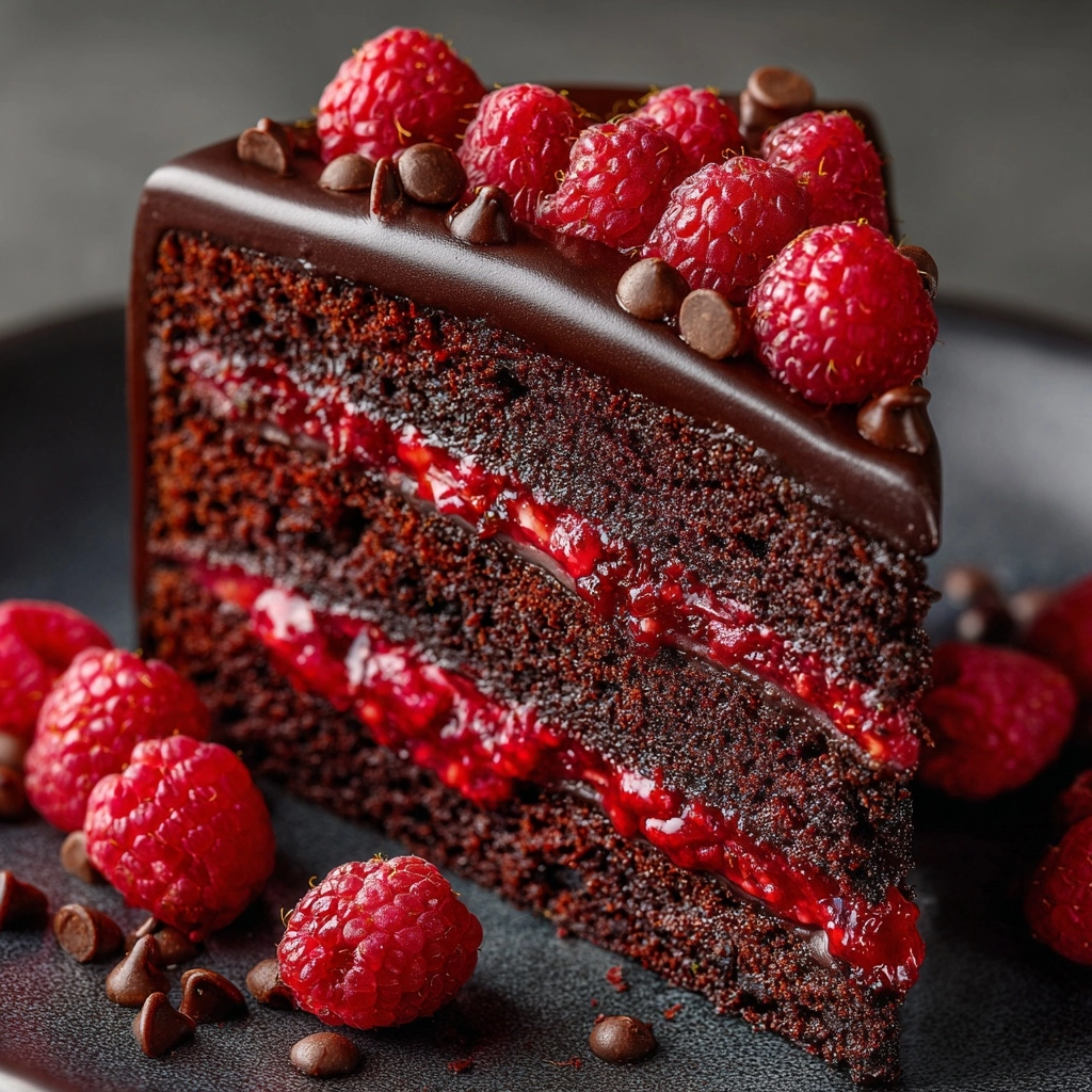 Chocolate Raspberry Cake Recipe - Recipe Image