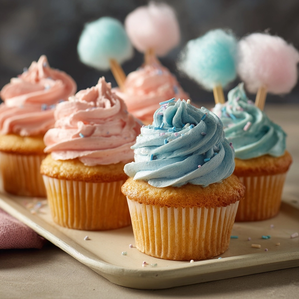 Cotton Candy Cupcakes Recipe - Recipe Image