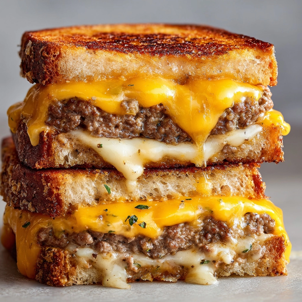 Classic Patty Melt Burger with Secret Sauce Recipe - Recipe Image