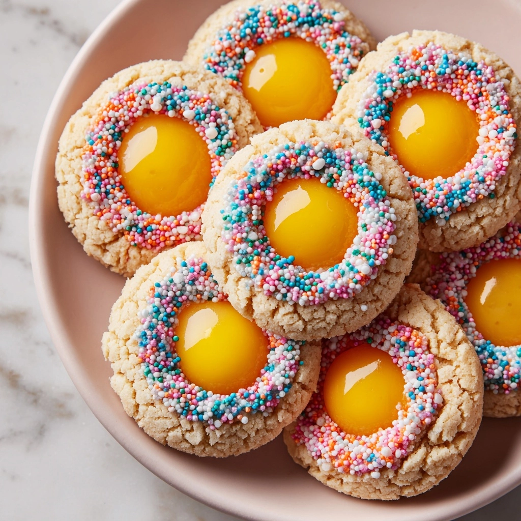 Easter Thumbprint Cookies with Lemon Curd Recipe - Recipe Image