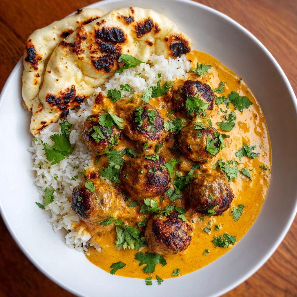 Butter Chicken Meatballs Recipe - Recipe Image