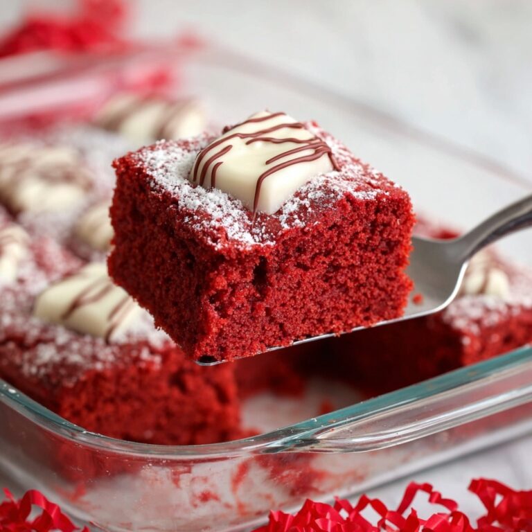 Easy Red Velvet Cake with Hershey’s Hugs Recipe
