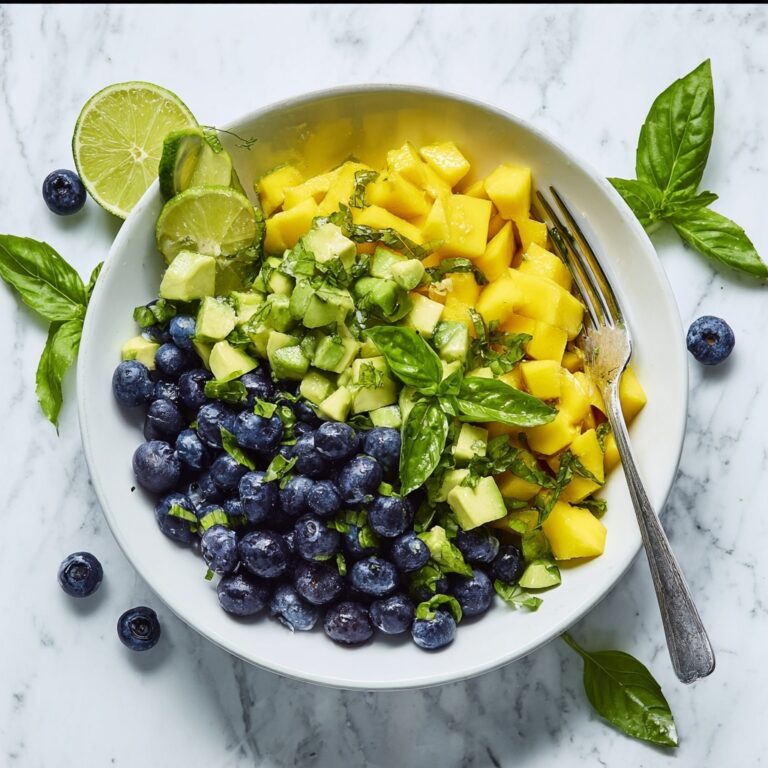Mango Avocado Salad with Blueberries and Fresh Herbs Recipe